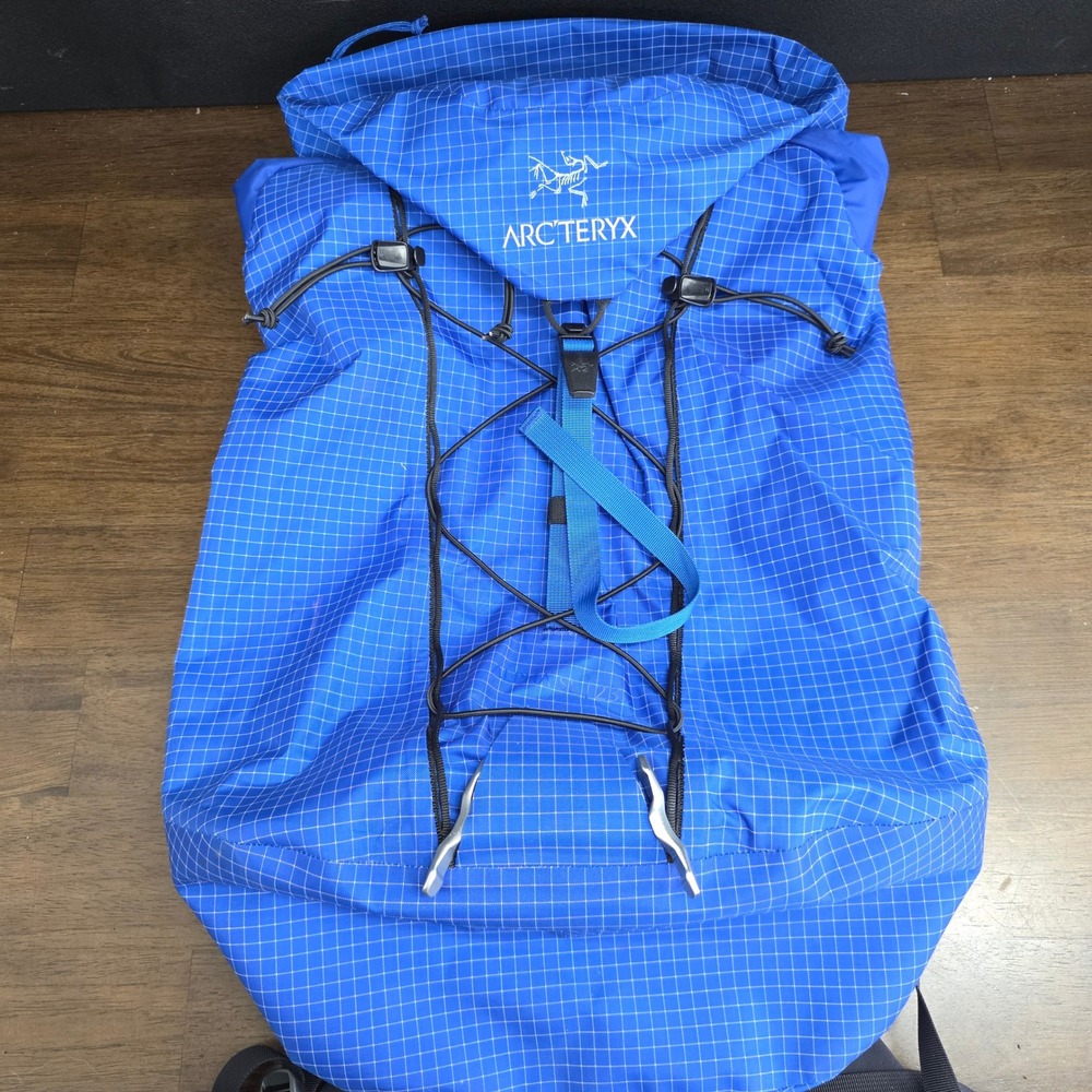 Arcteryx Alpha SL 23 Backpack Unisex 23L Blue Grid Ripstop Lightweight Climbing